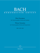 Bach J.s. 3 Sonates Alto OU Viole de Gambe Bach J.s. 3 Sonates Alto OU Viole de Gambe
