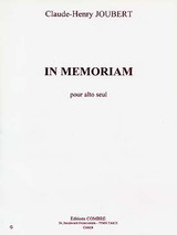 Joubert C.h. IN Memoriam Alto Solo Joubert C.h. IN Memoriam Alto Solo