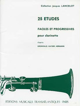 Lancelot J. 25 Etudes Faciles et Progressives Clarinette