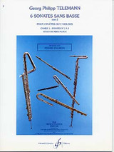 Telemann G.p. Sonates Sans Basse OP 2 Cahier 1 2 Flutes OU  Violons Telemann G.p. Sonates Sans Basse OP 2 Cahier 1 2 Flutes OU  Violons