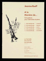 Rueff J. A la Maniere de .. Clarinette Rueff J. A la Maniere de .. Clarinette