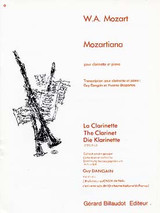 Mozart W.a. Mozartiana Clarinette Sib Mozart W.a. Mozartiana Clarinette Sib