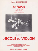 Schradieck H. 25 Etudes Opus 1 Vol 2 Violon Schradieck H. 25 Etudes Opus 1 Vol 2 Violon