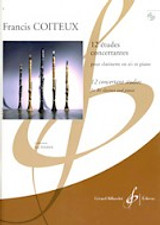 Coiteux F. 12 Etudes Concertantes Clarinette Coiteux F. 12 Etudes Concertantes Clarinette