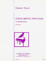 Faure G. Improvisation OP 84 N°5 Piano Faure G. Improvisation OP 84 N°5 Piano
