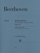Beethoven L.v. Sonates N°09 et 10 OP 14 N°1 et 2 Piano