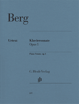 Berg A. Sonate OP 1 Piano