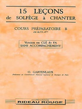 Gartenlaub O. 15 Lecons de Solfege A Chanter Cle FA Preparatoire B Gartenlaub O. 15 Lecons de Solfege A Chanter Cle FA Preparatoire B
