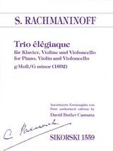Rachmaninoff S. Trio Elegiaque Violon Violoncelle Piano Rachmaninoff S. Trio Elegiaque Violon Violoncelle Piano