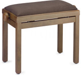 Banquette Noyer Satine Dessus Velour Marron