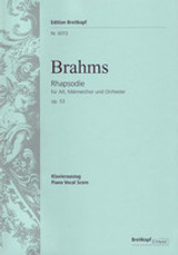 Brahms J. Rhapsodie OP 53 Chant Piano Brahms J. Rhapsodie OP 53 Chant Piano