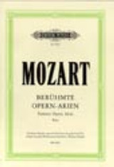Mozart W.a. Airs Celebres D Opera Pour Basses Chant Piano
