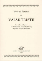 Vecsey F. Valse Triste  Violon Vecsey F. Valse Triste  Violon