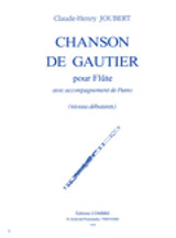 Joubert C.h. Chanson de Gautier Flute Joubert C.h. Chanson de Gautier Flute