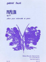 Faure G. Papillon OP 77 Violoncelle Piano Faure G. Papillon OP 77 Violoncelle Piano