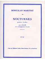 Martinu B. Nocturnes 4 Etudes: N°4 Violoncelle Martinu B. Nocturnes 4 Etudes: N°4 Violoncelle