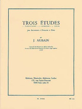 Aubain J. Trois Etudes Pour Percussion