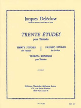 Delecluse J. Etudes (30) 2ME Cahier Timbales