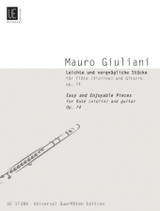 Giuliani M. Easy And Enjoyable Pieces OP 74 Flute (violon) et Guitare Giuliani M. Easy And Enjoyable Pieces OP 74 Flute (violon) et Guitare