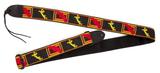 Sangle Fender Monogrammed Jacquard Noire/Jaune/Rouge