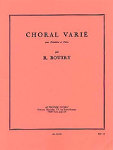 Boutry R. Choral Varie Trombone Boutry R. Choral Varie Trombone