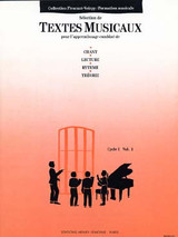 Fleurant M./voirpy A. Textes Musicaux Cycle 1 Vol 1 Fleurant M./voirpy A. Textes Musicaux Cycle 1 Vol 1
