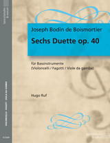 Bodin de Boismortier J. Sechs Duette OP 40 Bassons OU Violoncelles Bodin de Boismortier J. Sechs Duette OP 40 Bassons OU Violoncelles