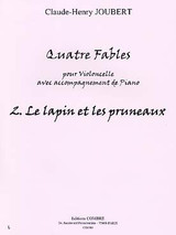 Joubert C.h. Fable N°2 le Lapin et Les Pruneaux Violoncelle Joubert C.h. Fable N°2 le Lapin et Les Pruneaux Violoncelle