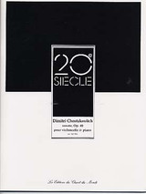 Chostakovitch D. Sonate OP 40 Violoncelle Chostakovitch D. Sonate OP 40 Violoncelle