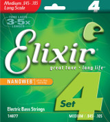 Jeu de Cordes Basse Elixir 14077 45-105 Medium Jeu de Cordes Basse Elixir 14077 45-105 Medium