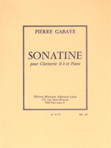 Gabaye P. Sonatine Clarinette Sib Gabaye P. Sonatine Clarinette Sib
