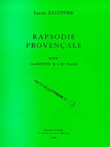 Excoffier L. Rapsodie Provencale Clarinette Excoffier L. Rapsodie Provencale Clarinette