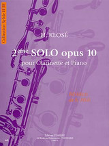 Klose H. 2ME Solo OP 10 Clarinette Klose H. 2ME Solo OP 10 Clarinette