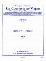 Bach J.s. Menuet et Gigue Violon Bach J.s. Menuet et Gigue Violon