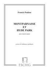 Poulenc F. Montparnasse et Hyde Park Chant