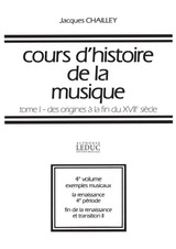 Chailley J. Cours D'histoire de la Musique Tome 1 Vol 4