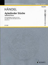 Haendel G.f. Aylesforder Stucke Flute Alto Haendel G.f. Aylesforder Stucke Flute Alto