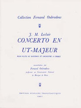 Leclair J.m. Concerto UT Majeur Flute Leclair J.m. Concerto UT Majeur Flute
