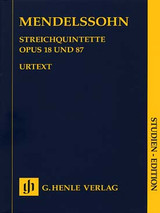 Mendelssohn B. String Quintets OP 18 OP 87 Score Mendelssohn B. String Quintets OP 18 OP 87 Score