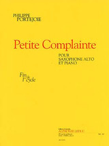 Portejoie P. Petite Complainte Saxo Alto Portejoie P. Petite Complainte Saxo Alto