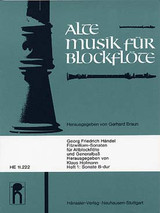 Haendel G.f. Fitzwilliam Sonaten Vol 1 Flute A Bec Haendel G.f. Fitzwilliam Sonaten Vol 1 Flute A Bec