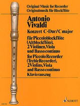 Vivaldi A. Concerto DO Majeur Flute Piccolo OU Flute A Bec
