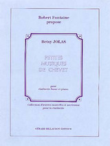 Jolas B. Petites Musiques de Chevet Clarinette Basse Jolas B. Petites Musiques de Chevet Clarinette Basse