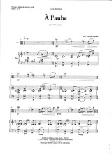 Valdenaire E. A L'aube ... Alto