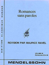 Mendelssohn F. Romances Sans Paroles Vol 3 Piano Mendelssohn F. Romances Sans Paroles Vol 3 Piano