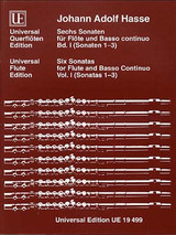 Hasse J.a. 6 Sonatas OP 2 Vol 1 Flute