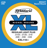 Jeu de Cordes D'addario Regularlight Plus EX110PLUS Jeu de Cordes D'addario Regularlight Plus EX110PLUS