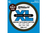 Jeu de Cordes D'addario Regular Med TOP-X Heavy Bot EXL117 Jeu de Cordes D'addario Regular Med TOP-X Heavy Bot EXL117