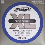 Jeu de Cordes D'addario EPN21 12/51 File Rond