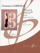 Gabrielli D. 7 Ricercari et 1 Canon Alto